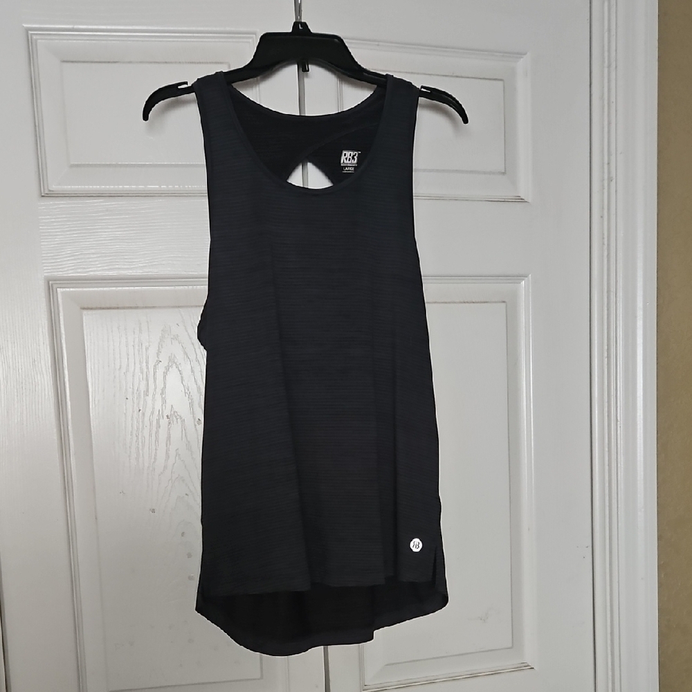 Black Sleeveless Cut Out Tank